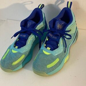 Adidas D.O.N issue 3 Rare Gems in pulse Aqua and bold blue size 9.5